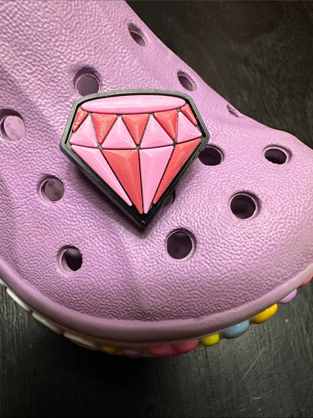 Pink Diamond Charm. Search JIBBITZ in my closet to find all your favorites!